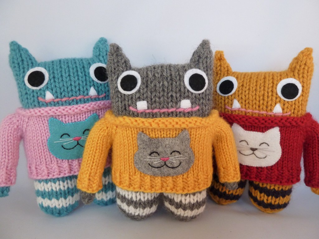 Cat Sweater Beasties, by CrawCrafts Beasties