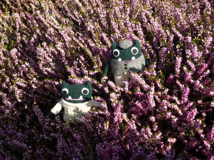 Paddy and Plunkett in the Heather Bank - H Crawford/CrawCrafts Beasties