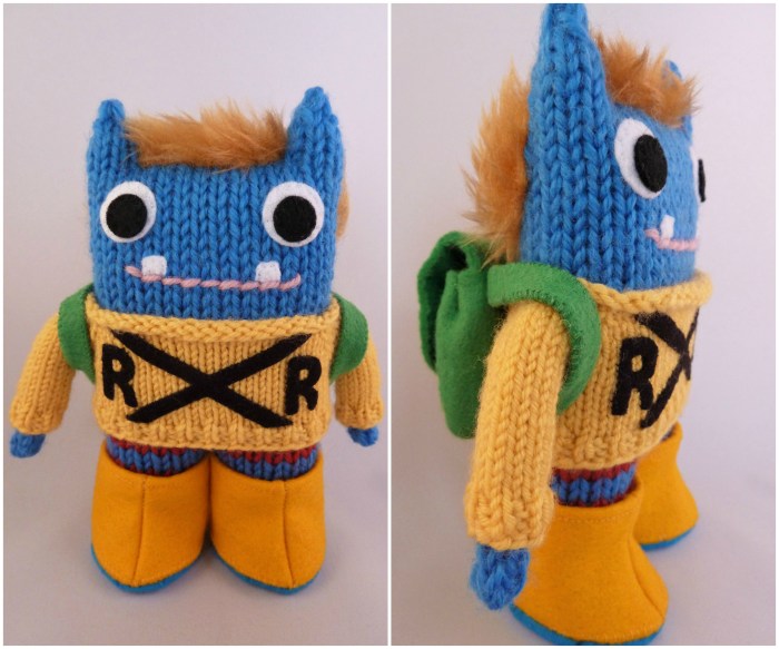 Road Sign Buddy Beastie, by CrawCrafts Beasties