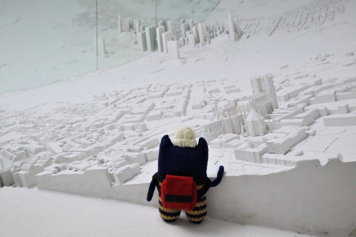 Explorer Beastie at Pitzhanger Gallery - CrawCrafts Beasties