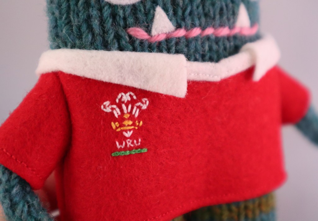 Rugby Shirt WRU Logo -Wales Rugby Jersey - CrawCrafts Beasties