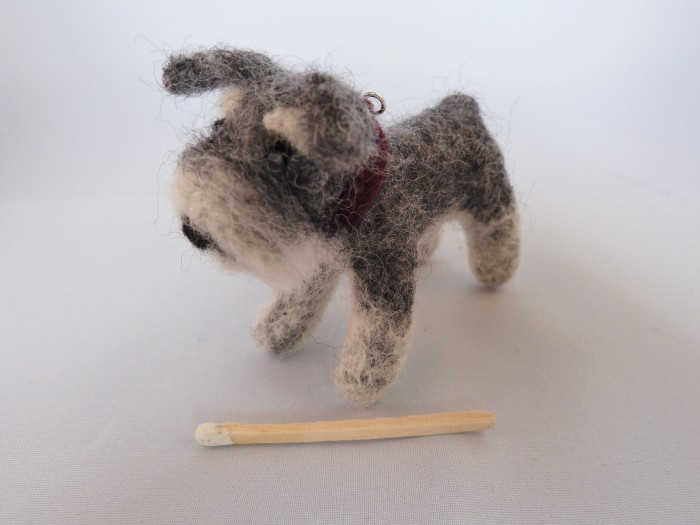 Mikelet, the Super-Miniature Schnauzer, by CrawCrafts Beasties