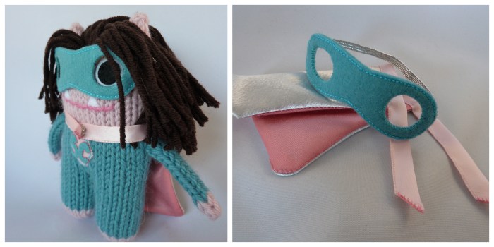 Superhero Accessories for Scientist Supermum Beastie by CrawCrafts Beasties