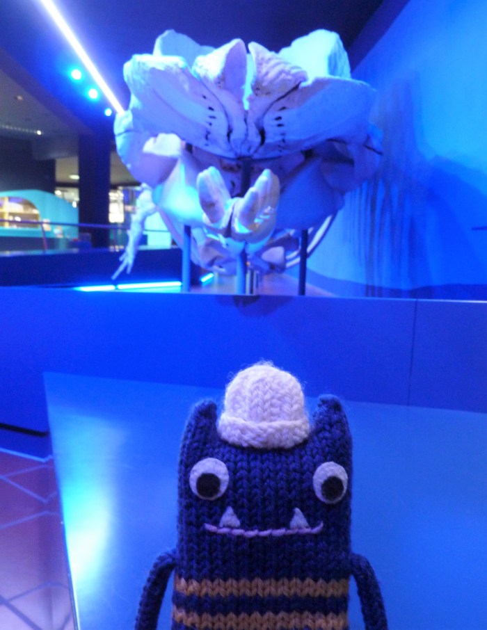 Explorer Beastie and the Whale - CrawCrafts BeastiesExplorer Beastie and the Whale - CrawCrafts Beasties