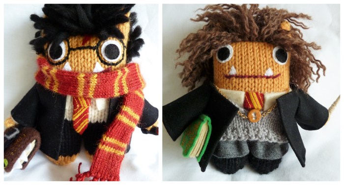 Harry Potter and Hermione Beasties by CrawCrafts Beasties