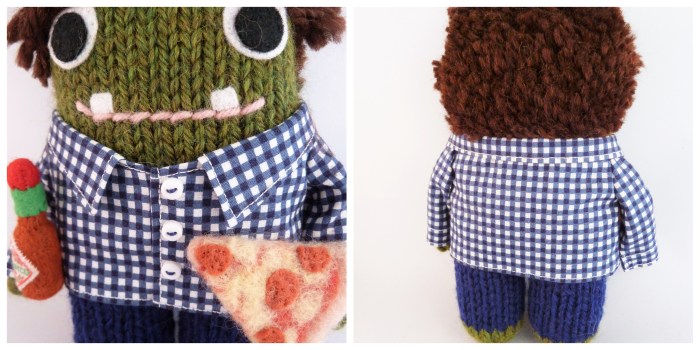 Beastie-Sized Checked Shirt - CrawCrafts Beasties