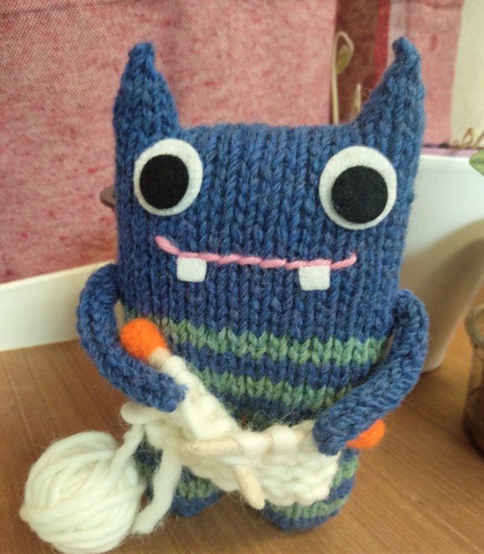 Knitter Beastie - Will travel for knitting! CrawCrafts Beasties