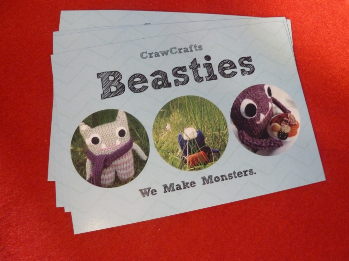 Shiny New Promotional Postcards - CrawCrafts Beasties