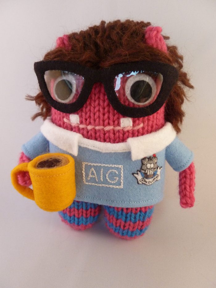 Dublin Football Beastie, Ready To Go! CrawCrafts Beasties