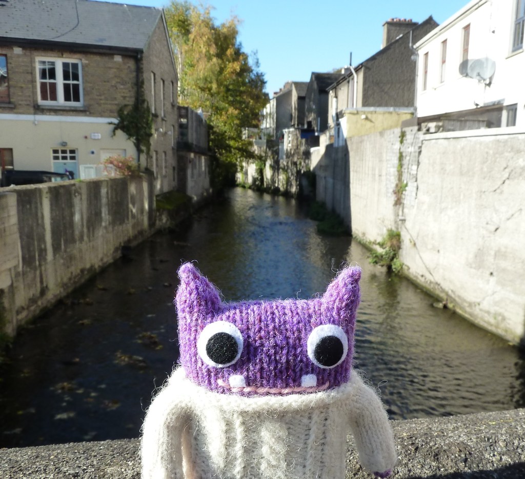 Aran Beastie at the Camac River - CrawCrafts Beasties