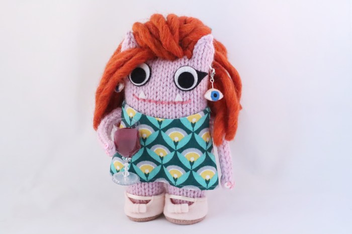 Vintage Beastie plus Wine - CrawCrafts Beasties