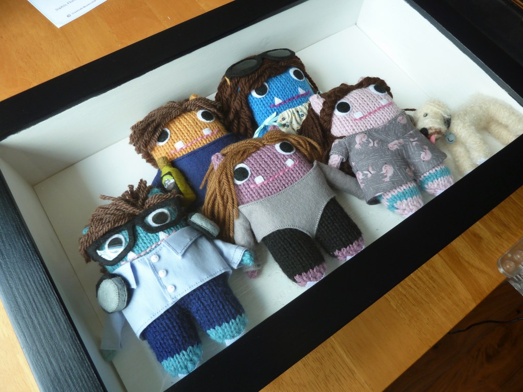 A Beastie Family Portrait Frame - CrawCrafts Beasties