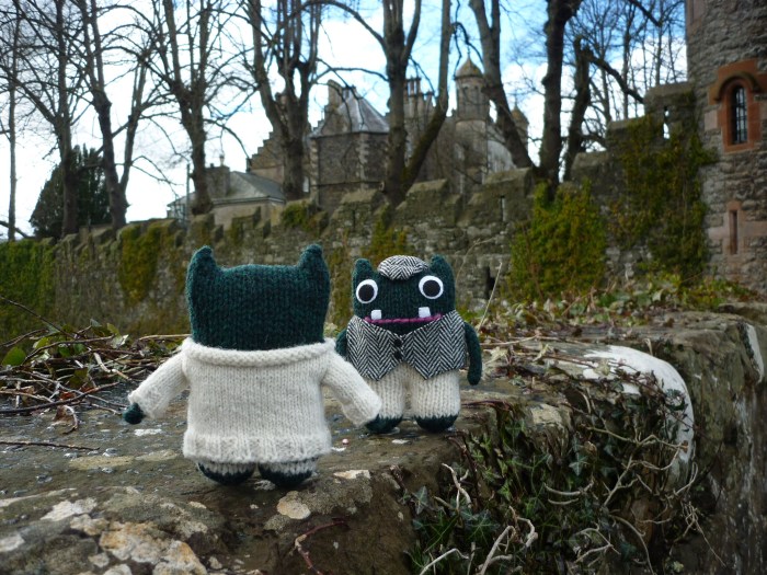 Paddy and Plunkett at Glenarm Castle - H Crawford/CrawCrafts Beasties