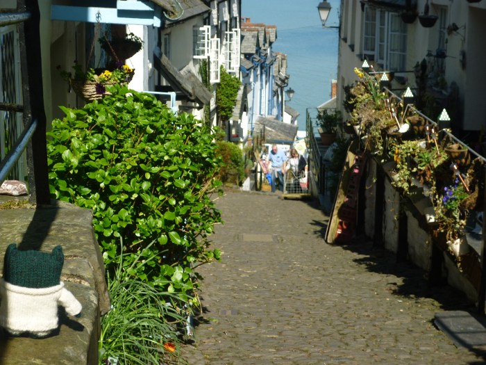Paddy Admires Clovelly Harbour Below - H Crawford/CrawCrafts Beasties