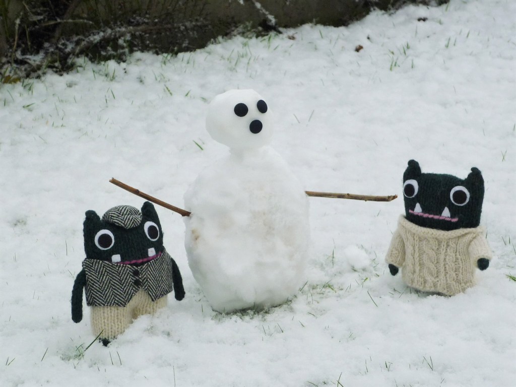 The Finished Snow Beastie - H Crawford/CrawCrafts Beasties