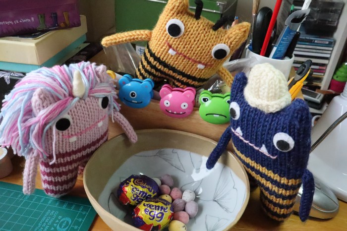 Beaster Eggs on St Patrick's Day - CrawCrafts Beasties