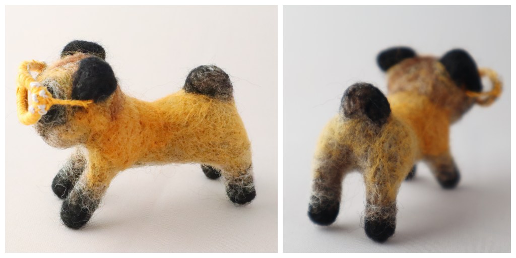 Pug Tail - Needle Felting by CrawCrafts Beasties
