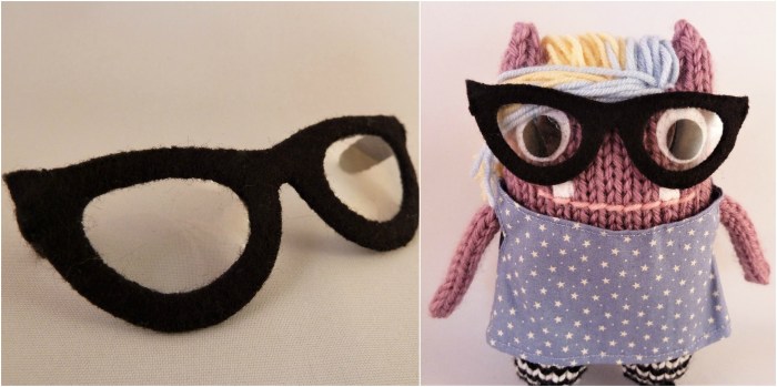 Beastie Glasses with Cat's Eye Frames - CrawCrafts Beasties