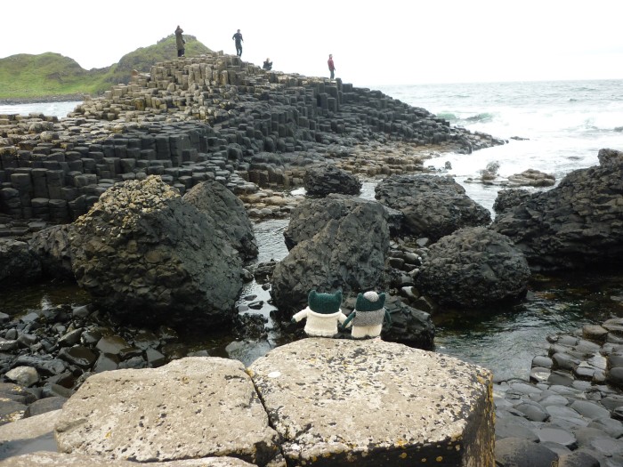 Paddy and Plunkett at the Giant's Causeway - H Crawford/CrawCrafts Beasties