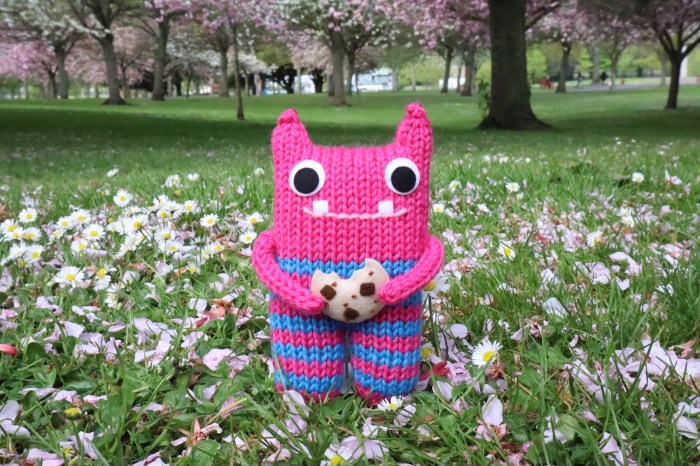 Cookie Beastie in our local Park - CrawCrafts Beasties