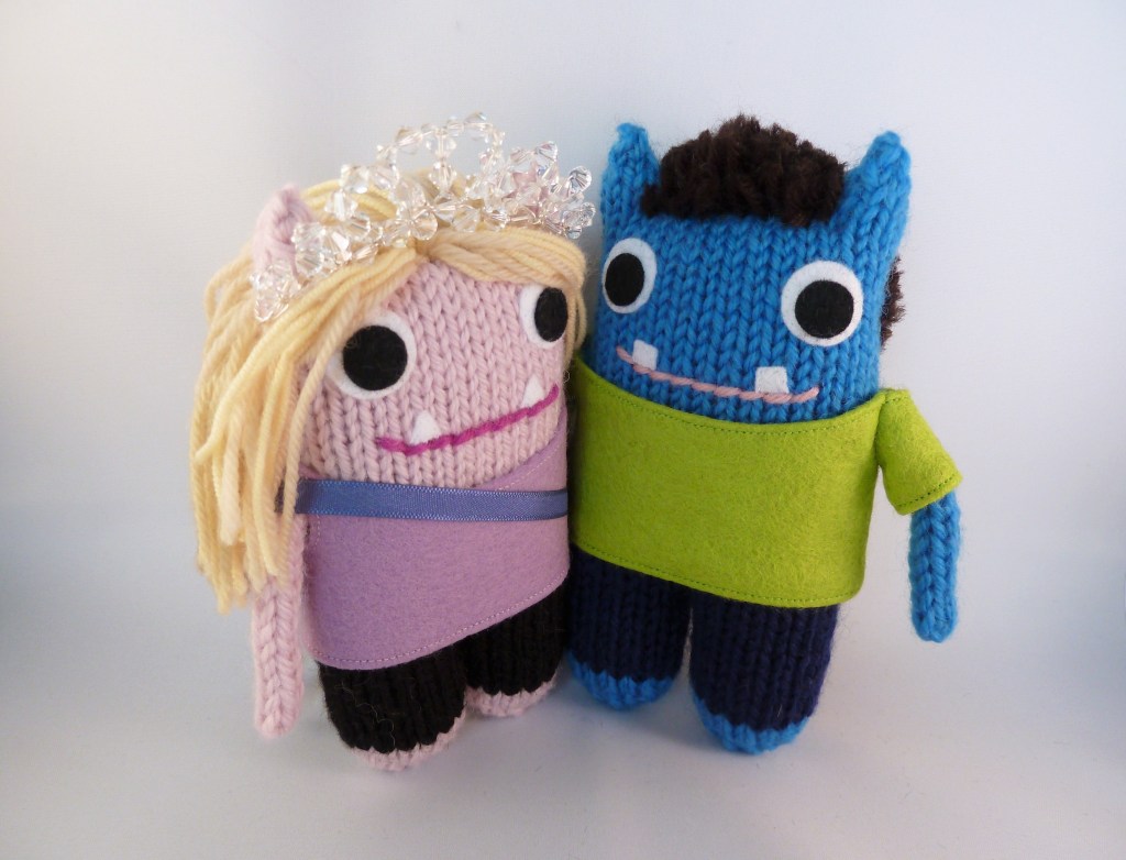 The Happy Couple, Wedding Gift Beasties by CrawCrafts Beasties