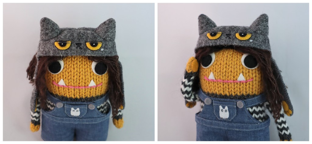 Beastie Girl in Cat Hat - Commissions by CrawCrafts Beasties