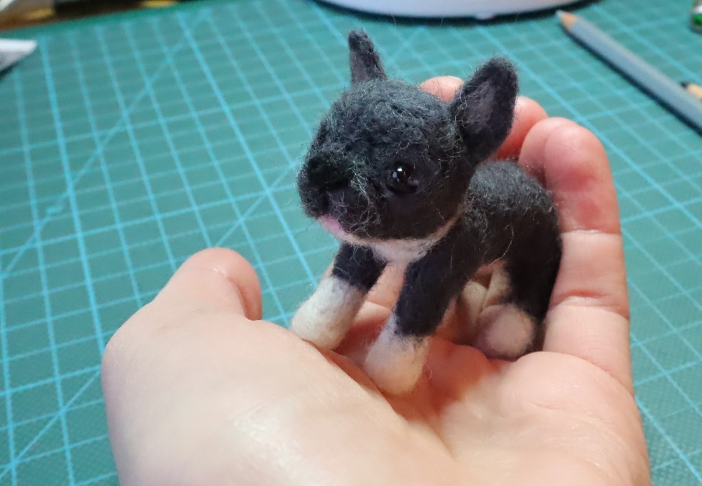 Mini Penelope - Teeny needle-felted dog by CrawCrafts Beasties