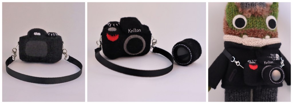 Beastie camera features - Miniature felt camera by CrawCrafts Beasties