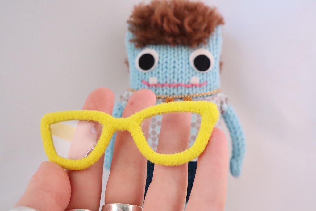 Felt Beastie Glasses - Miniature Bespoke Accessories - CrawCrafts Beasties