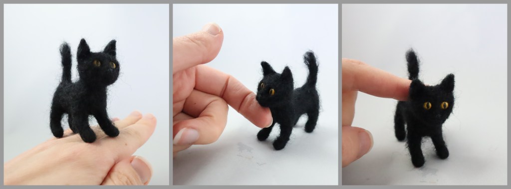 Miniature Black Cat by CrawCrafts Beasties