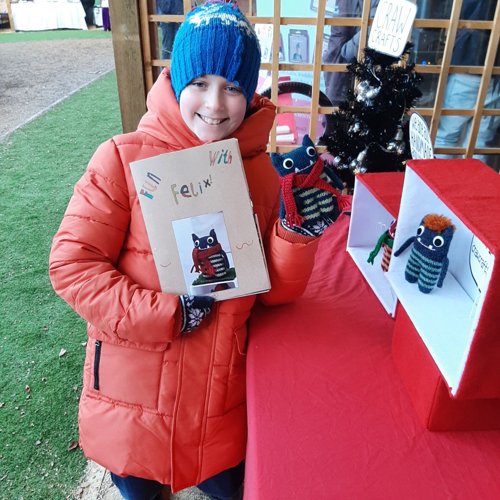 Felix and his human best friend, plus the awesome Fun with Felix scrapbook!